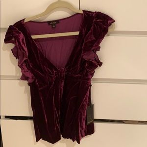 Velvet V Neck Tee Ella Moss